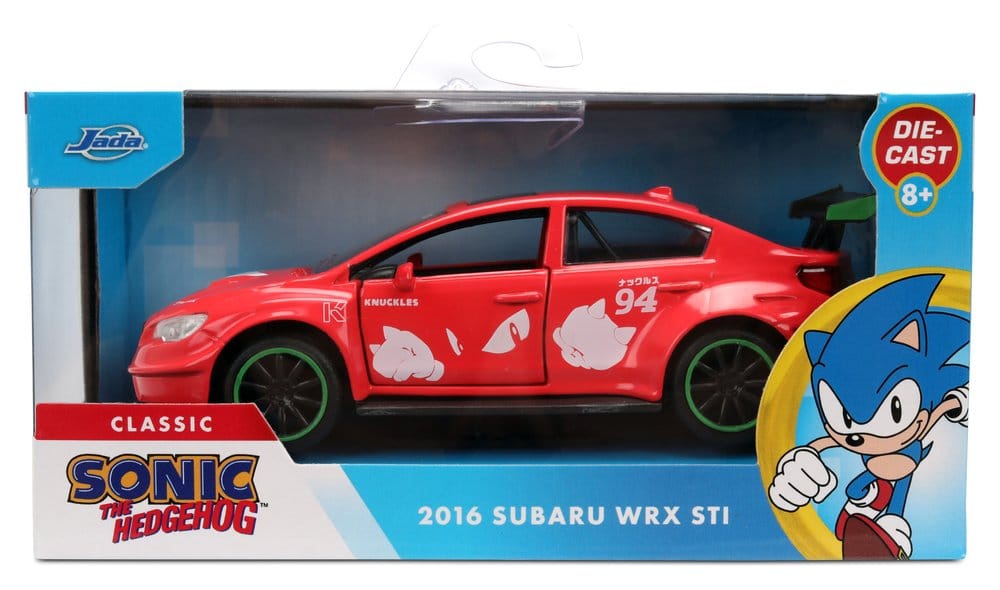 Sonic Diecast Model 1:32 Knuckles 2016 Subaru WRX STI Assortment (6)