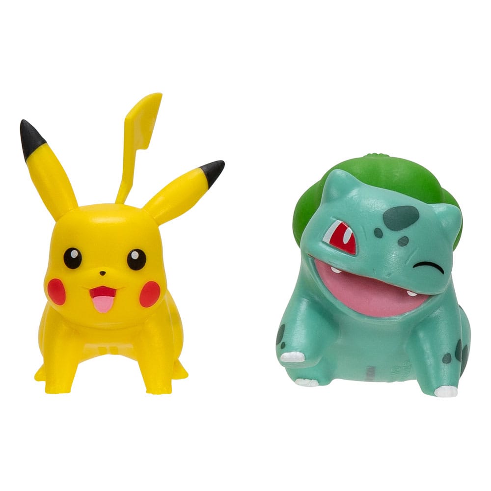 Pokémon Battle Figure First Partner Set Figure 2-Pack Bulbasaur #2, Pikachu #1