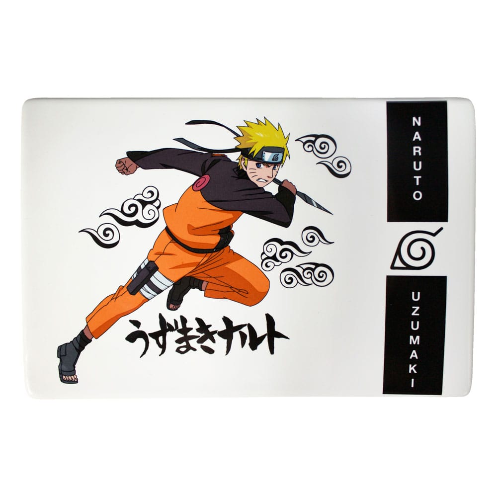 Naruto Shippuden Ceramic Sushi Set with Chopsticks Naruto Uzumaki