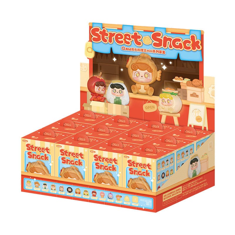QKid: Street Snack Series Blind Box figure 5 cm Display (12)