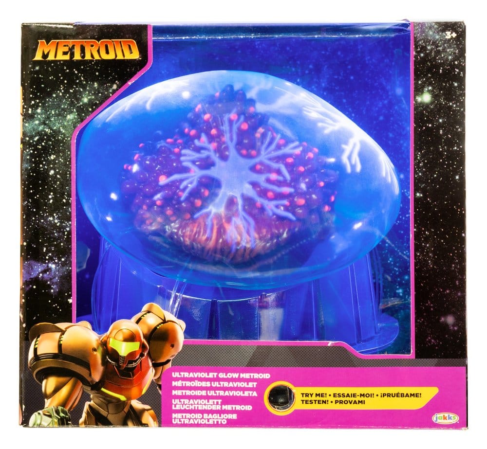 World of Nintendo Metroid Prime Action Figure Metroid Ultraviolet Glow 15 cm