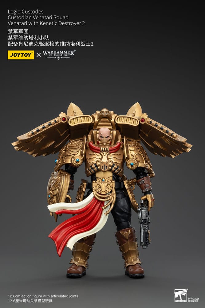 Warhammer The Horus Heresy Action Figure 1/18 Legio Custodes Custodian Venatari Squad Venatari with Kenetic Destroyer 2 13 cm