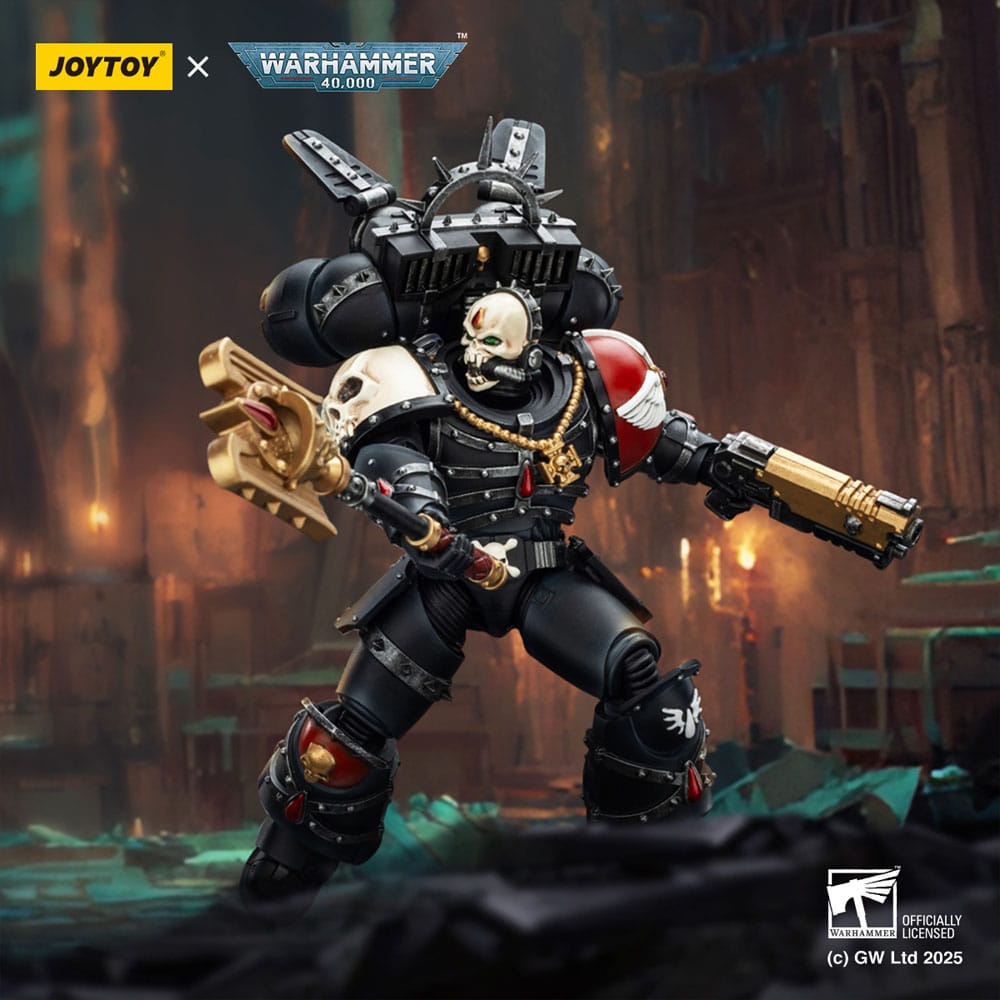 Warhammer 40,000: Combat Patrol Blood Angels Action Figure Lemartes With Jump Pack Blood Crozius and Absolver Bolt Pistol 12 cm