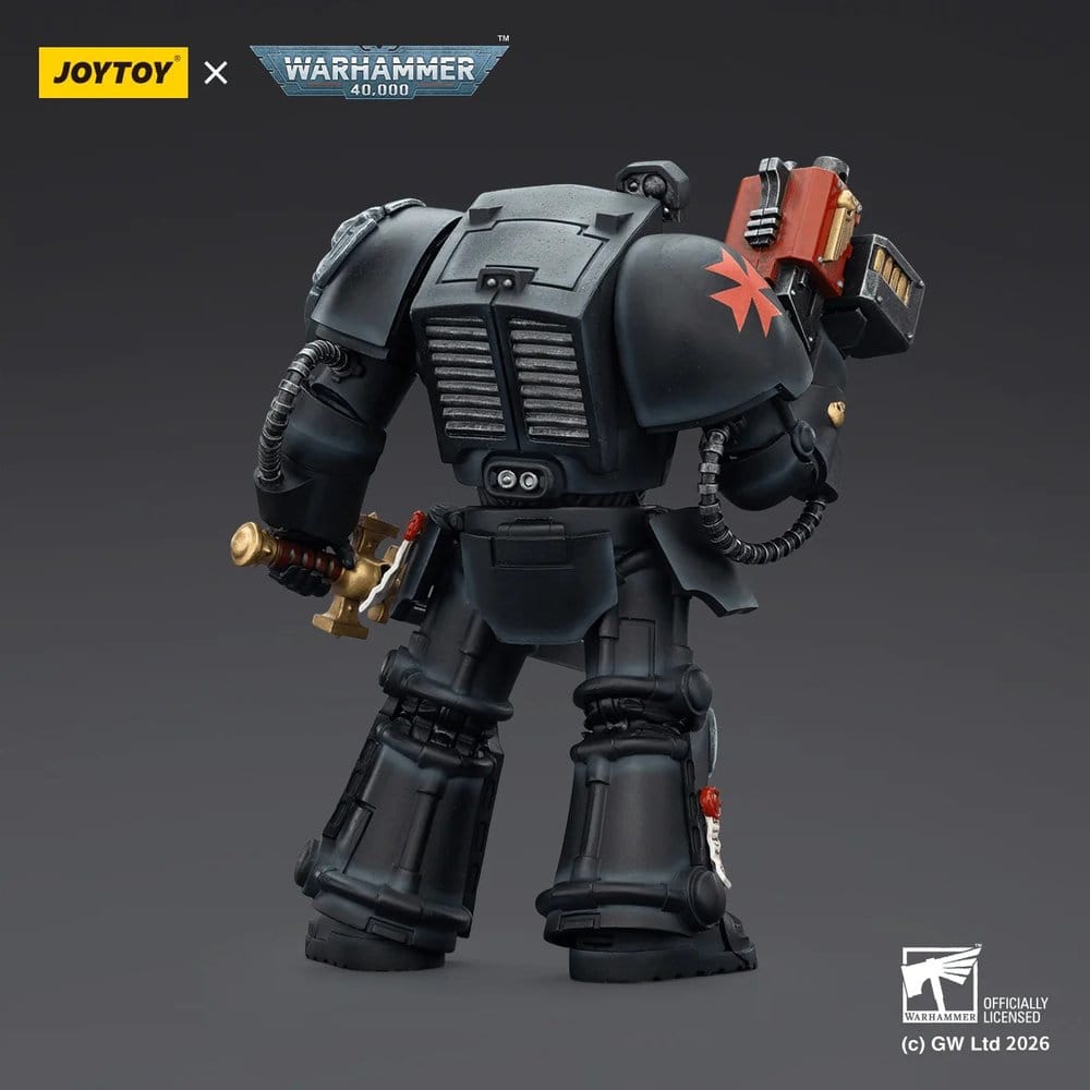 Warhammer 40,000 Action Figure Black Templars Terminator 1 with Power Sword and Storm Bolter 14 cm