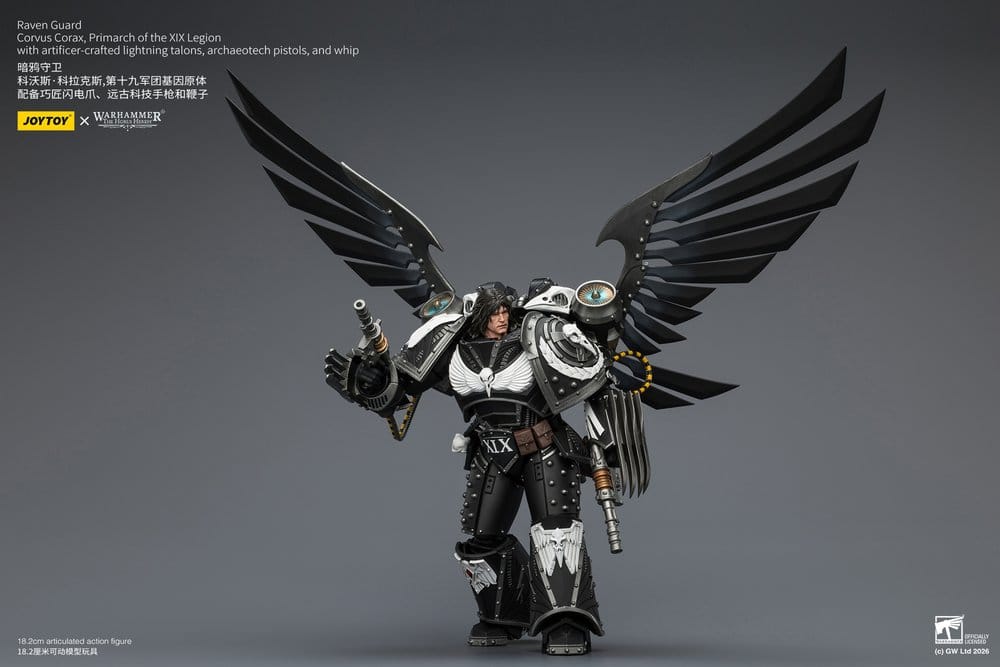 Warhammer 40,000 Action Figure Raven Guard Corvus Corax, Primarch of the XIX Legion 18 cm