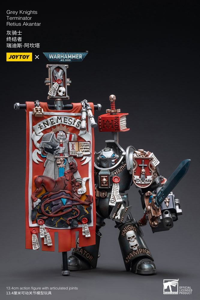 Warhammer 40k Actionfigur 1/18 Grey Knights Terminator Retius Akantar 13 cm