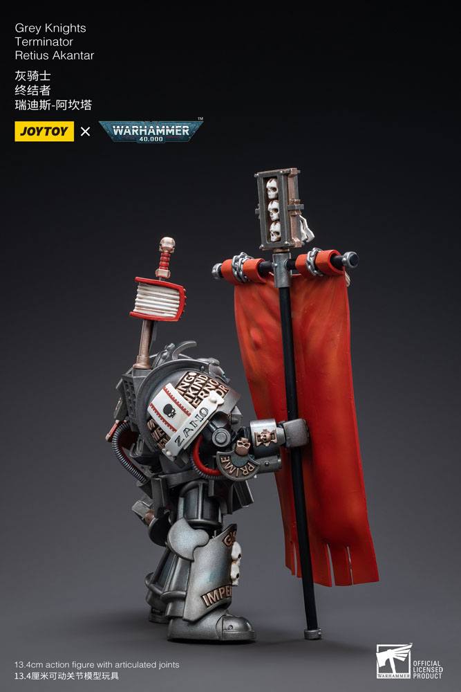 Warhammer 40k Actionfigur 1/18 Grey Knights Terminator Retius Akantar 13 cm