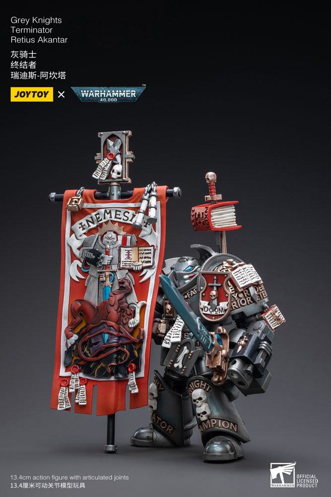 Warhammer 40k Actionfigur 1/18 Grey Knights Terminator Retius Akantar 13 cm