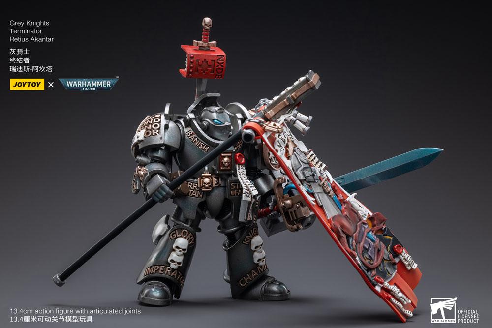 Warhammer 40k Actionfigur 1/18 Grey Knights Terminator Retius Akantar 13 cm