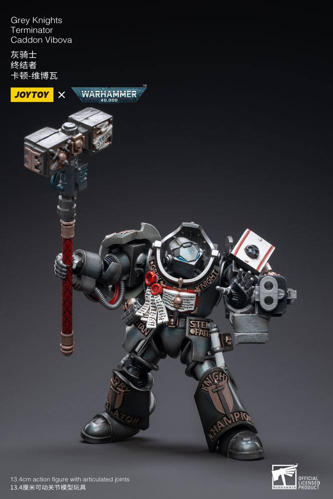 Warhammer 40k Actionfigur 1/18 Grey Knights Terminator Caddon Vibova 13 cm