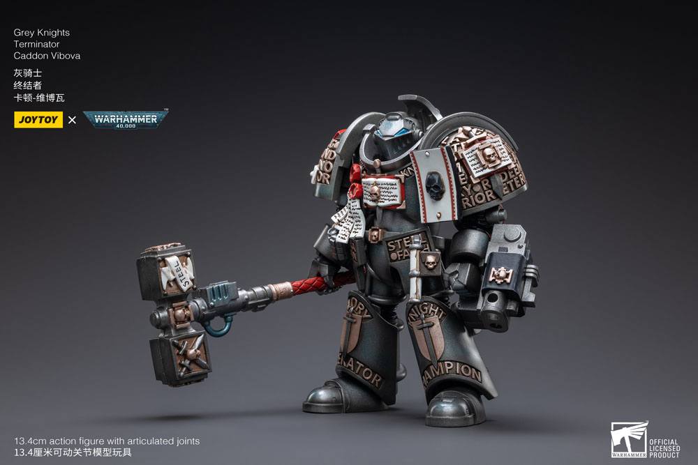 Warhammer 40k Actionfigur 1/18 Grey Knights Terminator Caddon Vibova 13 cm
