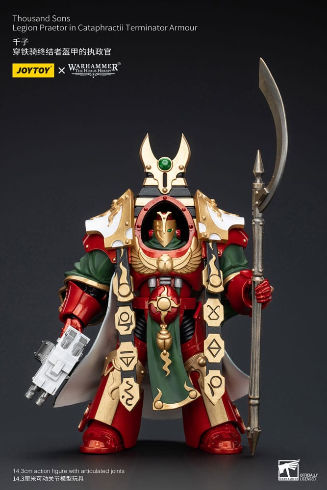 Warhammer The Horus Heresy Action Figure 1/18 Thousand sons Legion Praetor in Cataphractii Terminator Armour 12 cm