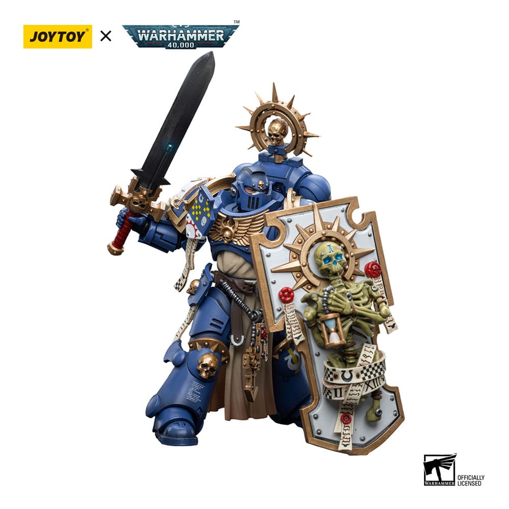 Warhammer 40k Actionfigur 1/18 Ultramarines Primaris Captain mit Relic Shield und Power Sword 12 cm