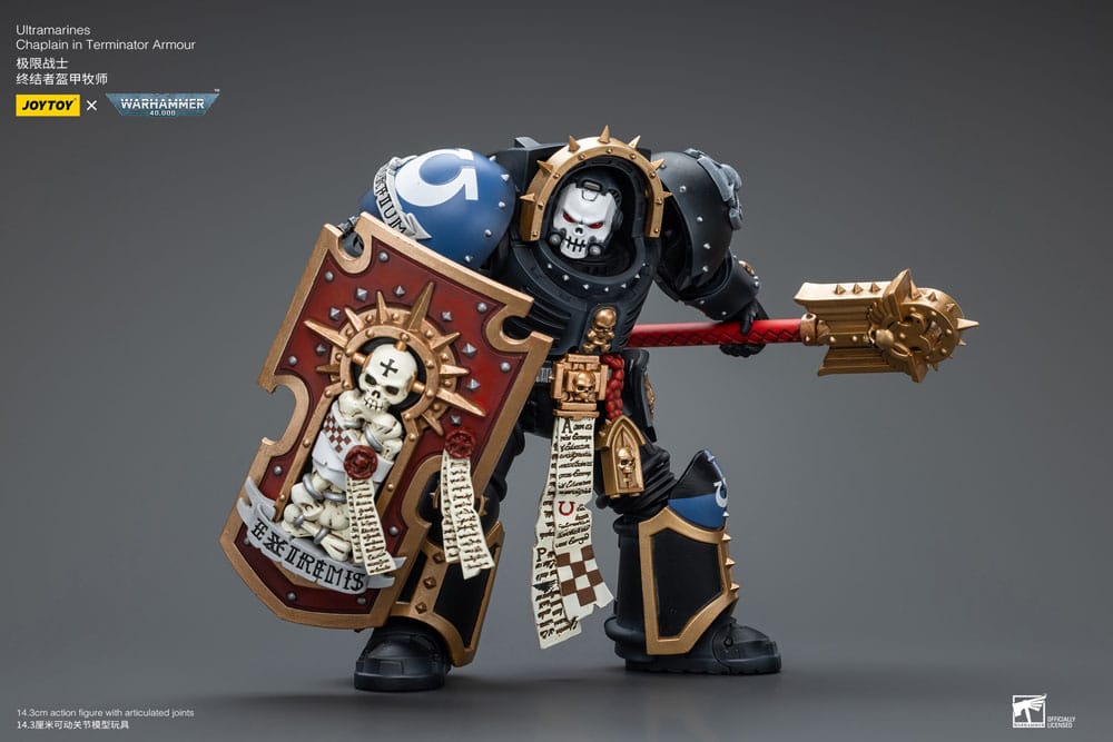 Warhammer 40k Action Figure 1/18 Ultramarines Chaplain in Terminator Armor 12 cm