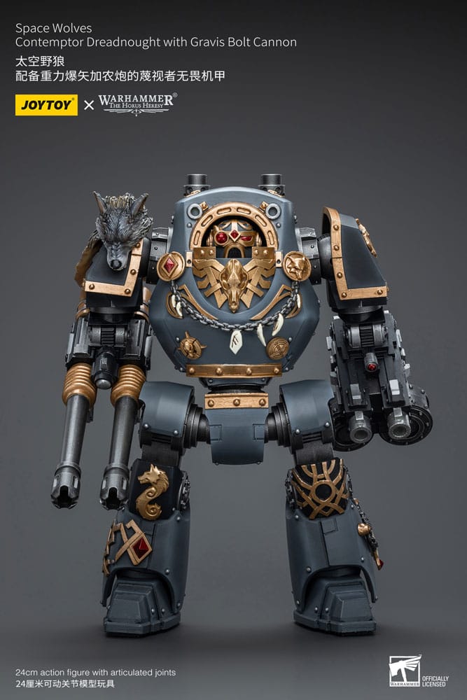 Warhammer The Horus Heresy Action Figure 1/18 Space Wolves Contemptor Dreadnought with Gravis Bolt Cannon 12 cm