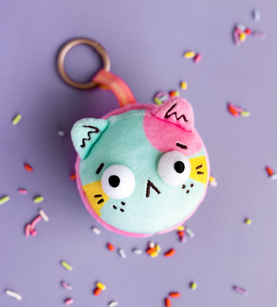Meowcaron Plush Bag Charm Scared 7 cm