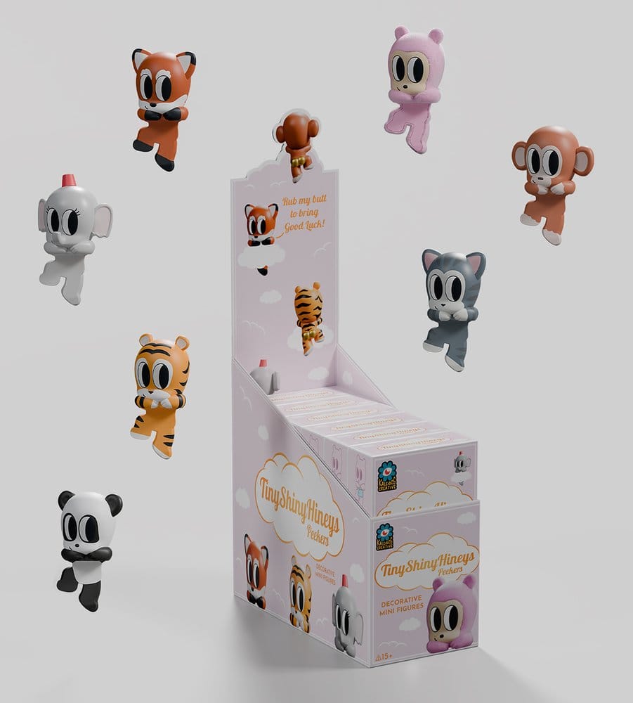 Tiny Shiny Hiney Peakers Mini Figures S1 6 cm Blind Box Display (6)