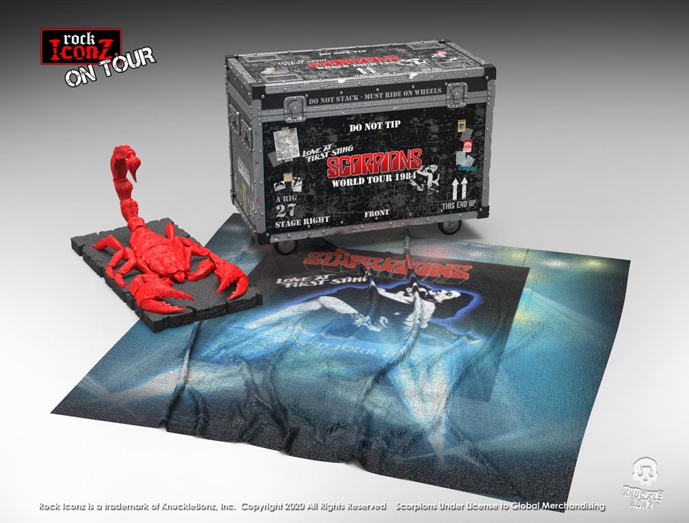 Scorpions Rock Ikonz On Tour World Tour 1984 Road Case Statue + Stage Backdrop