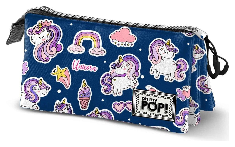 Oh My Pop! Triple Pencil case Magical Multicolour