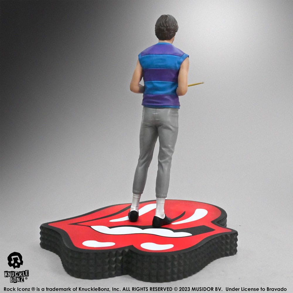 Die Rolling Stones Rock Iconz Statue Charlie Watts (Tattoo You Tour 1981) 22 cm