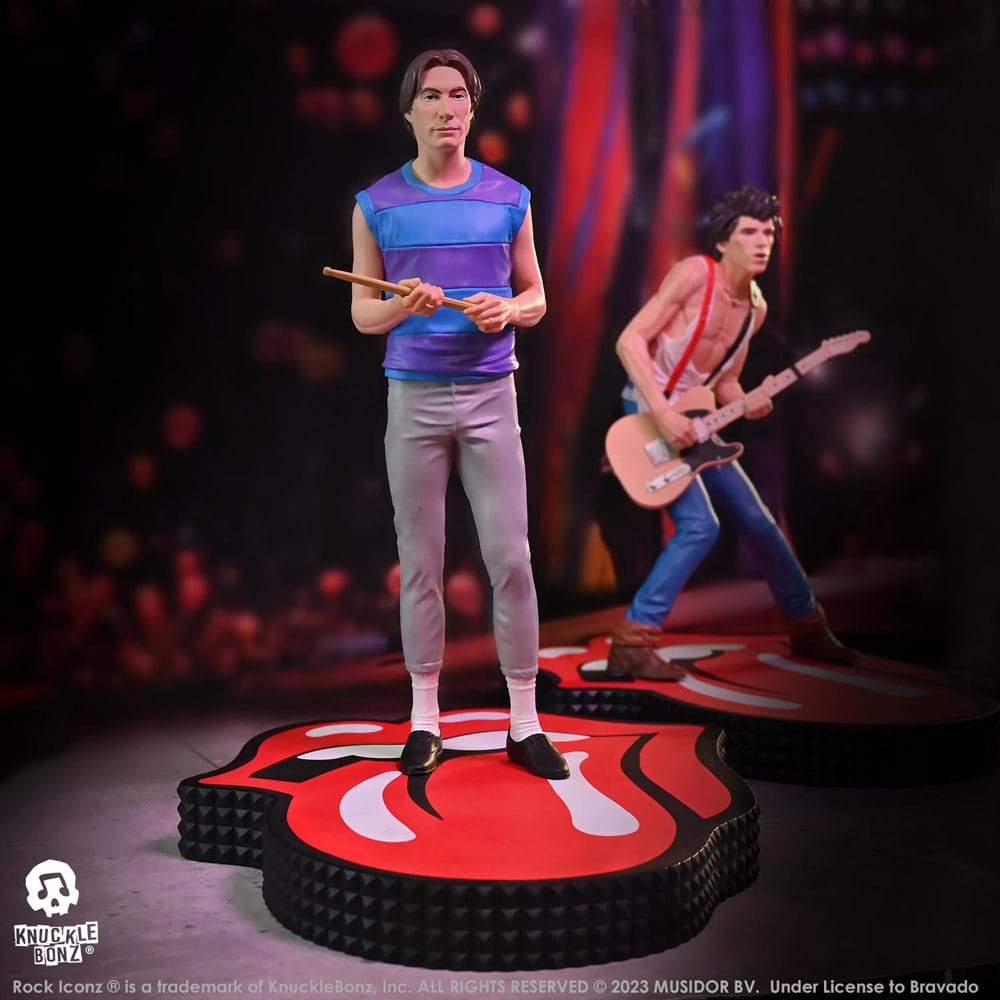 Die Rolling Stones Rock Iconz Statue Charlie Watts (Tattoo You Tour 1981) 22 cm
