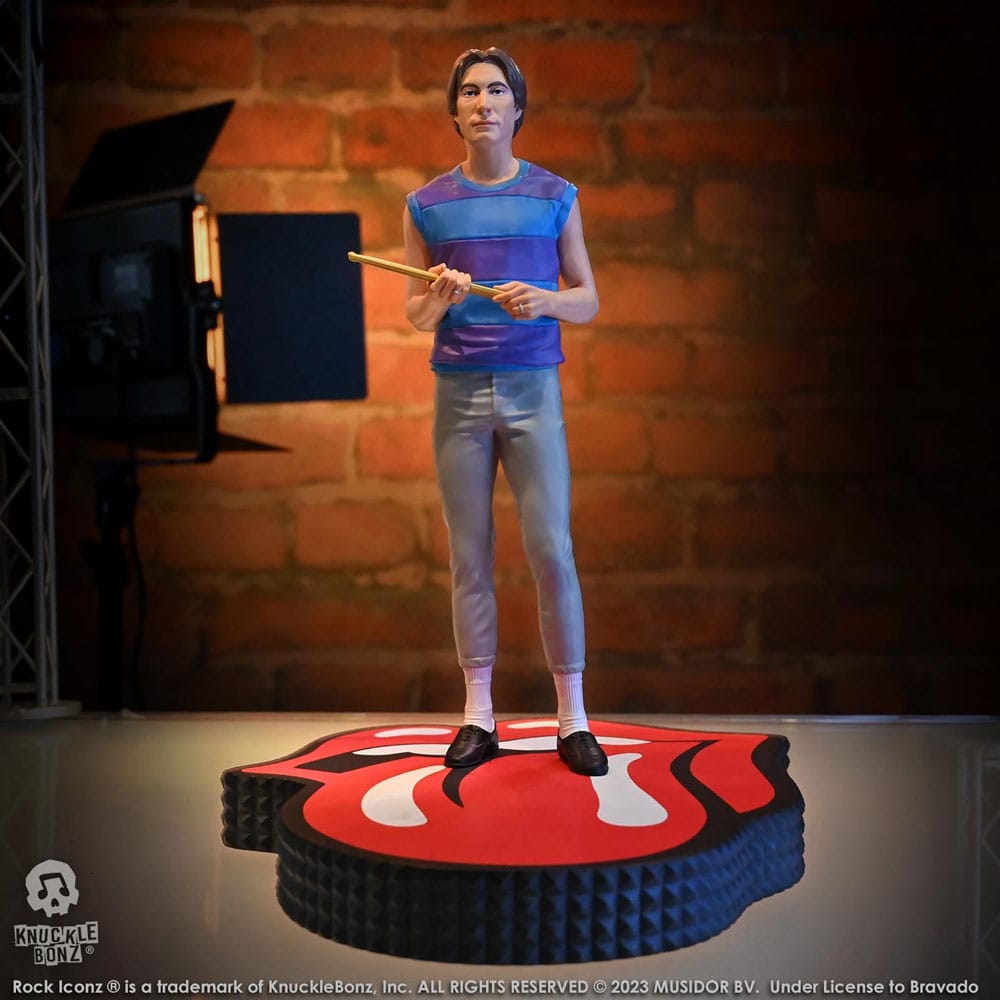 Die Rolling Stones Rock Iconz Statue Charlie Watts (Tattoo You Tour 1981) 22 cm