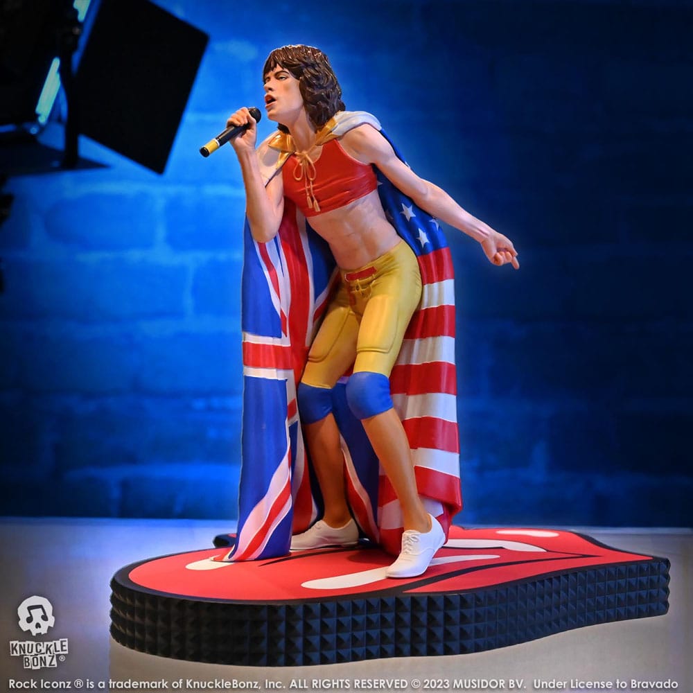 Die Rolling Stones Rock Iconz Statue Mick Jagger (Tattoo You Tour 1981) 22 cm