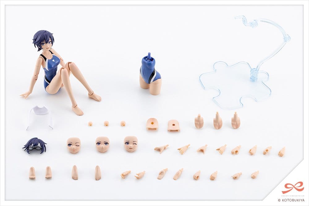 Sousaishojoteien Plastic Model 1/10 Rui Saotome Touou High School Competitive Swimsuit 16 cm