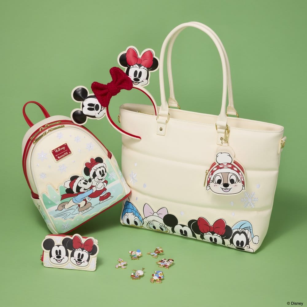Mickey & Minnie by Loungefly Ears Headband Knit Bow