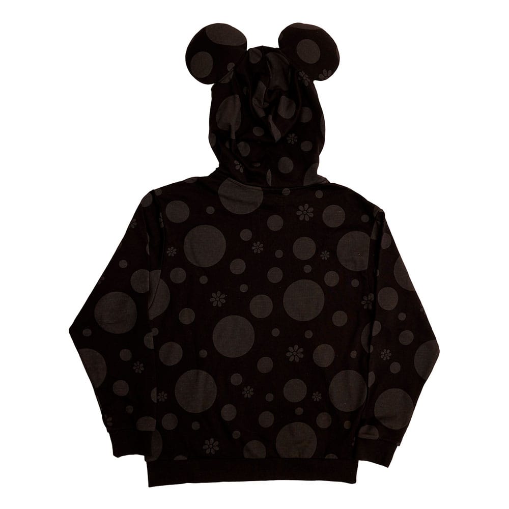 Disney by Loungefly Hoodie Sweater Unisex Minnie Rocks the Dots Florals Size S