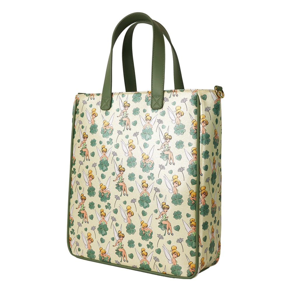 Disney by Loungefly Tote Bag with Coin Purse Tinker Bell 4-Leaf Clover