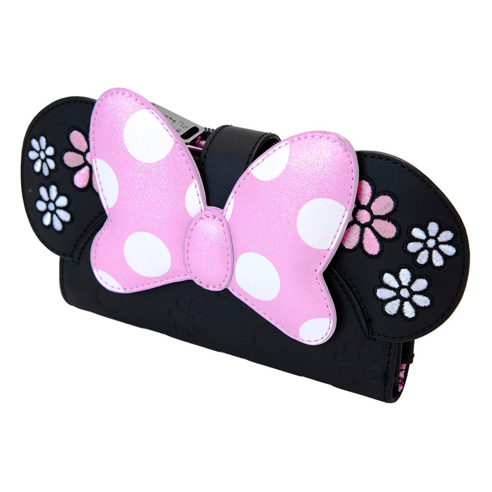 Disney by Loungefly Wallet Minnie Floral Rock the Dots Flap