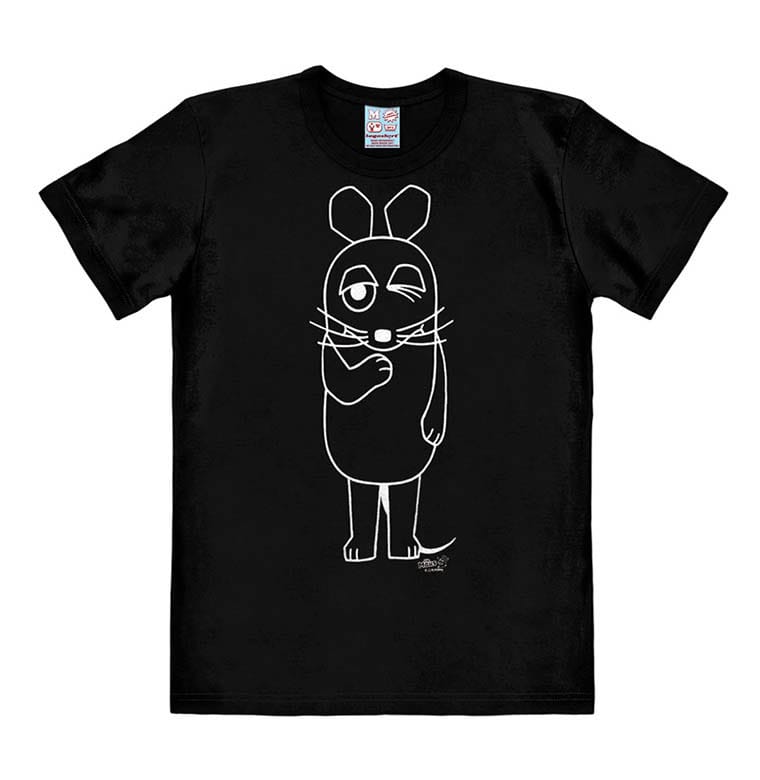 Die Sendung mit der Maus (The Show with the Mouse) Easy Fit T-Shirt Outline  Size S