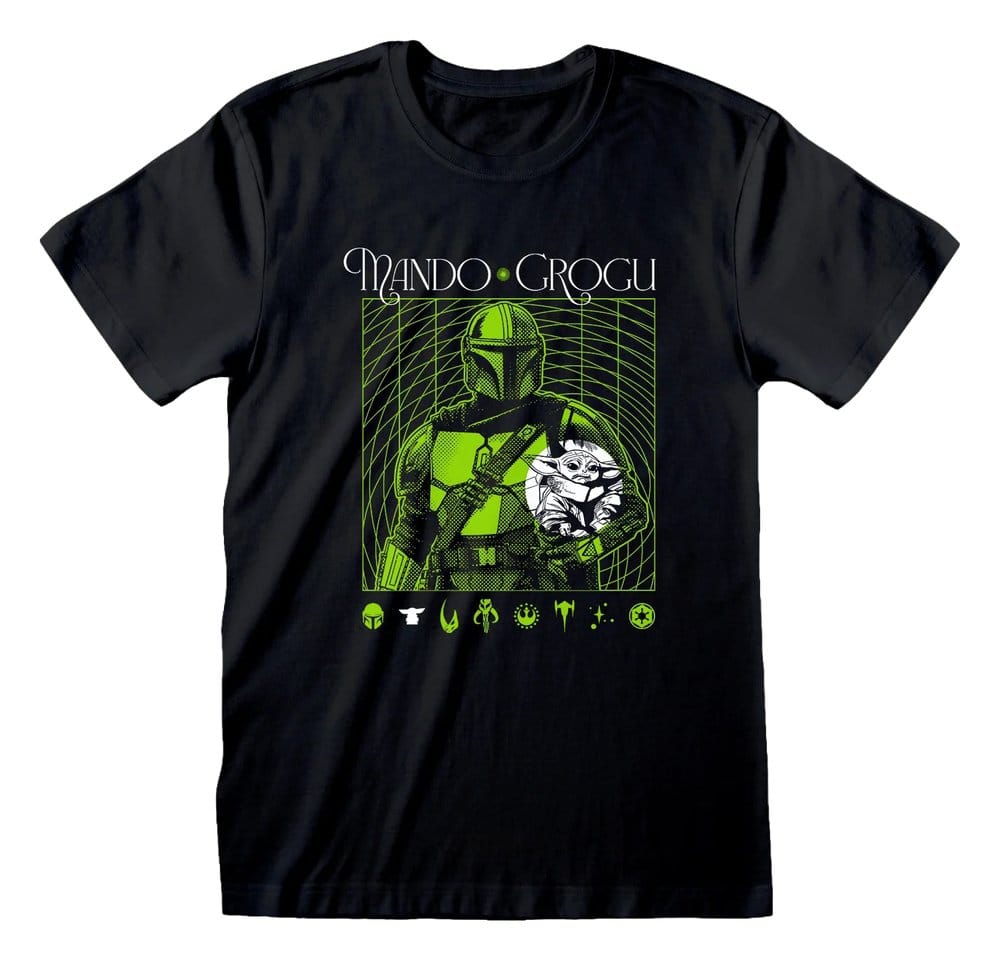 Star Wars The Mandalorian T-Shirt Handover Green Size M