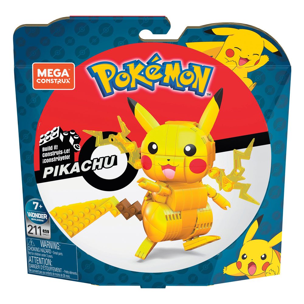 PokÃ©mon Mega Construx Wonder Builders Construction Set Pikachu 10 cm