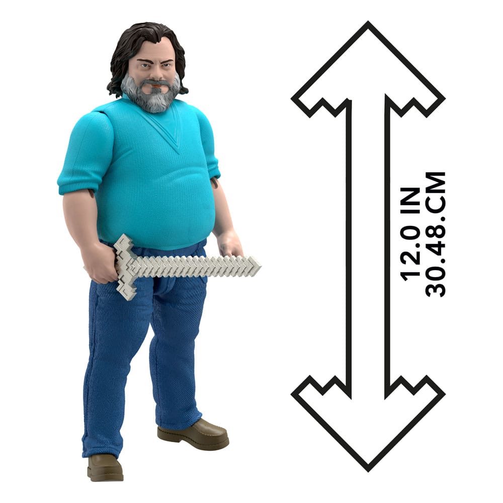 A Minecraft Movie Action Figure Large Steve 30 cm