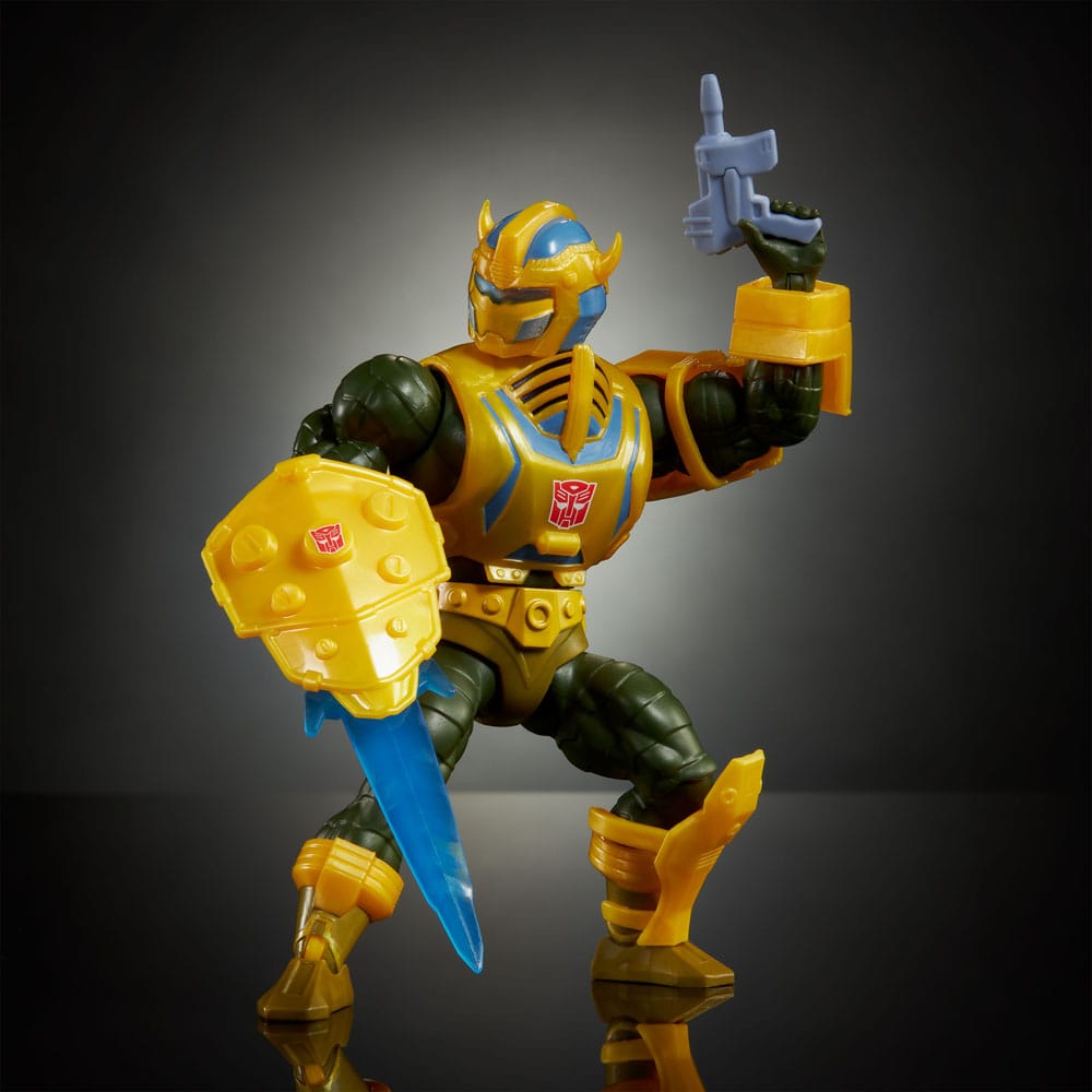 Masters of the Universe x Transformers Action Figure Bumblebee Armor Man-At-Arms European Exclusive 14 cm