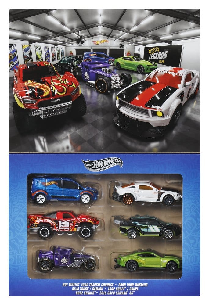 Hot Wheels Silver Series Die-Cast Vehicle 6-Pack 1/64 Legends