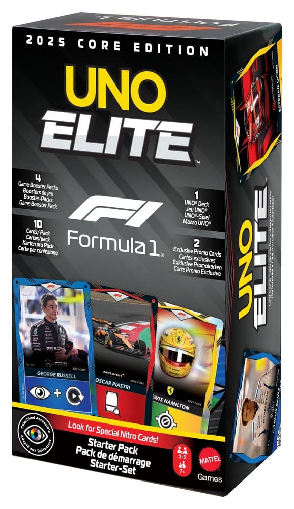 Formula 1 UNO Card Game Elite F1 Starter-Set