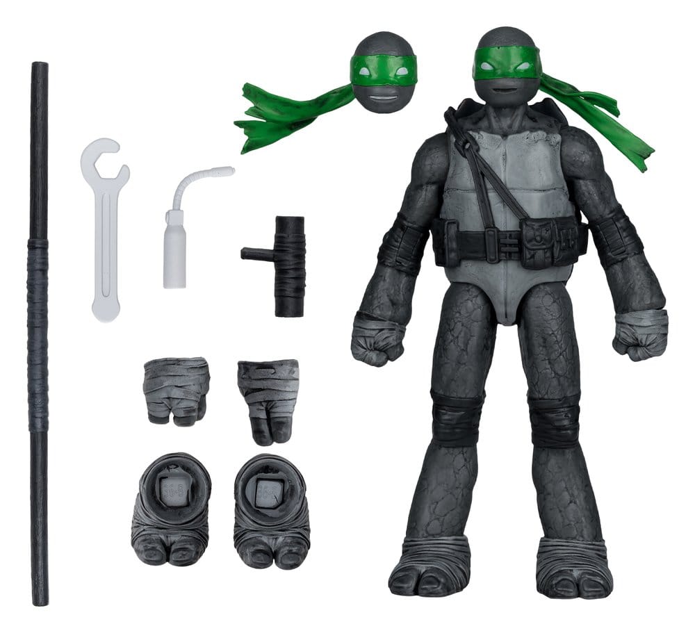 Teenage Mutant Ninja Turtles Page Punchers Action Figure Donatello (Black White & Green) (Red Platinum Edition) 13 cm