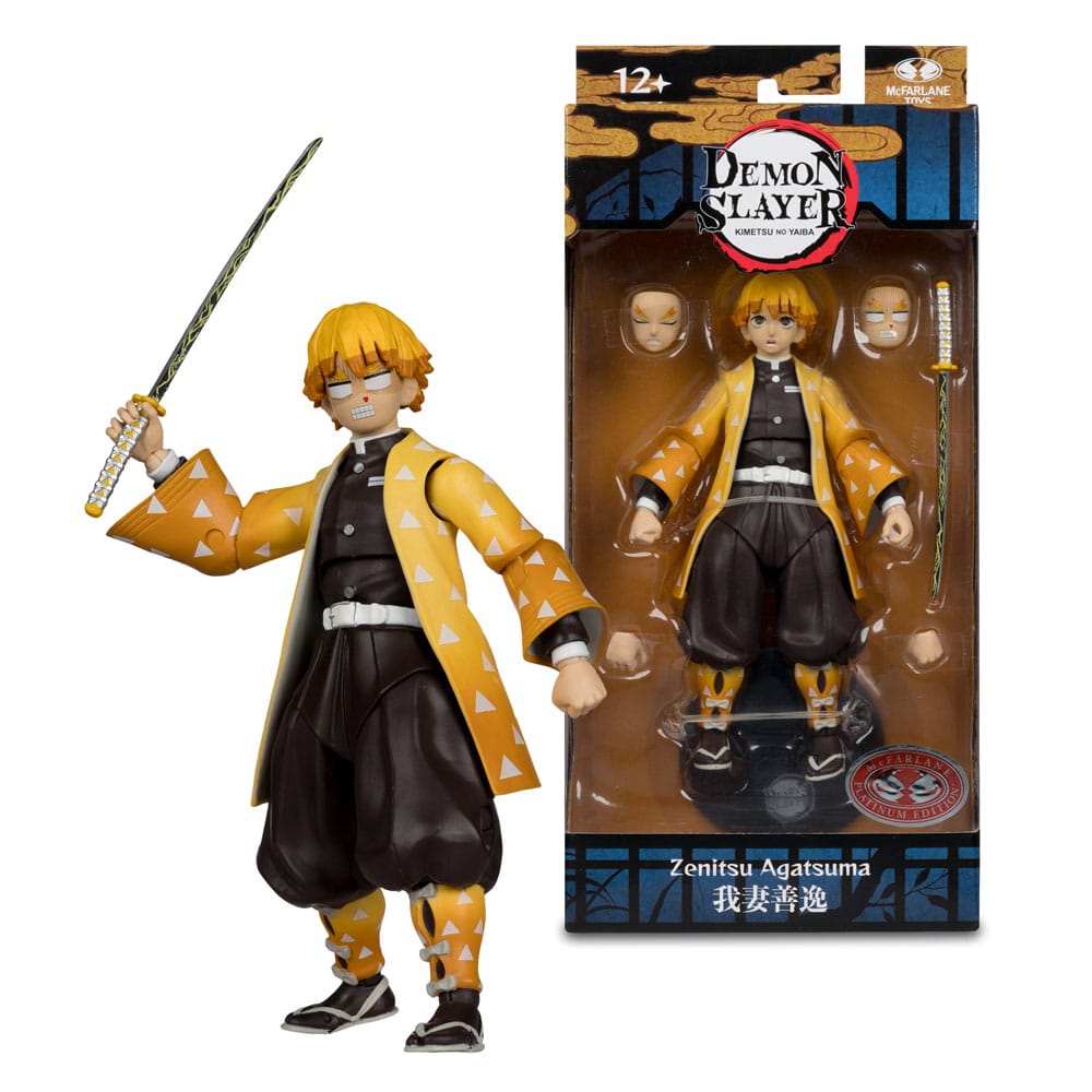 Demon Slayer: Kimetsu no Yaiba Action Figure Zenitsu Agatsuma Platinum Edition 15 cm