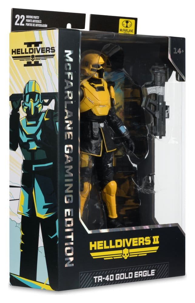 Helldivers II McFarlane Gaming Edition Action Figure T4-40 Gold Eagle 18 cm
