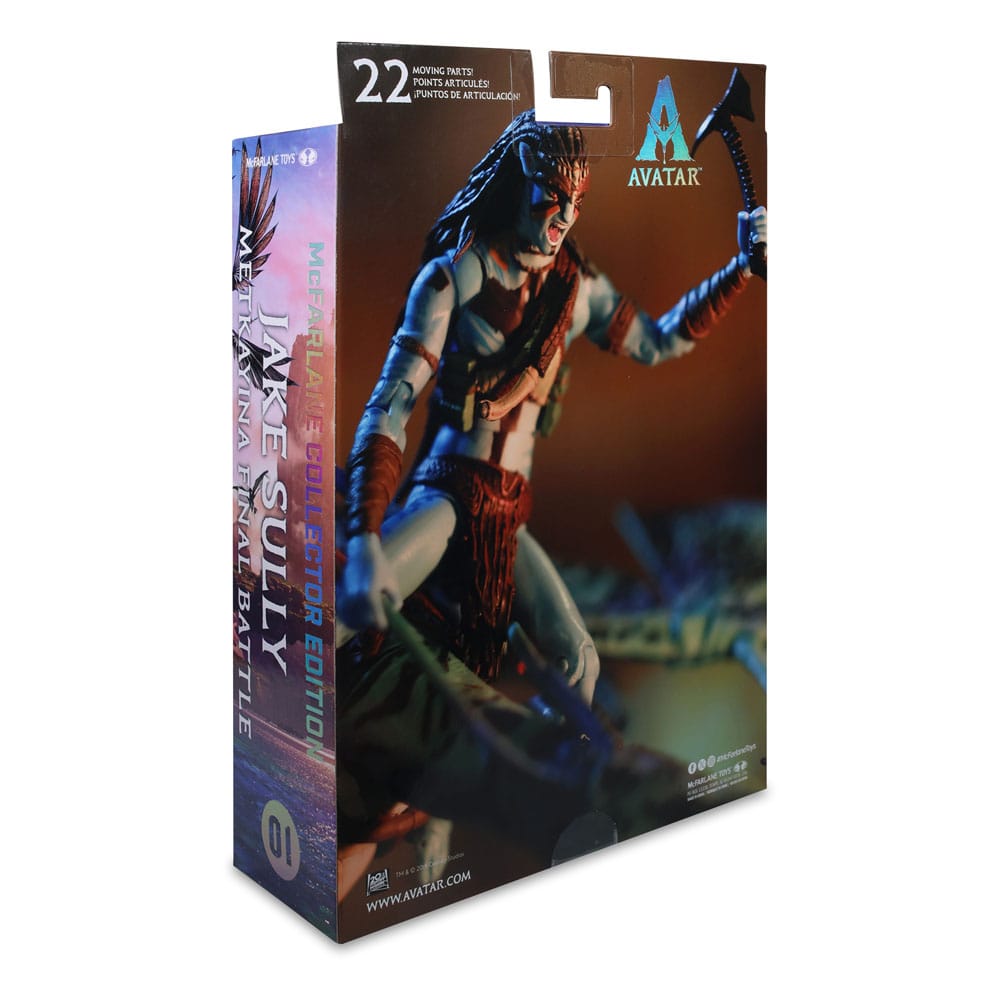 Avatar: Fire and Ash Action Figure Jake Sully (Metkayina Final Battle) 18 cm