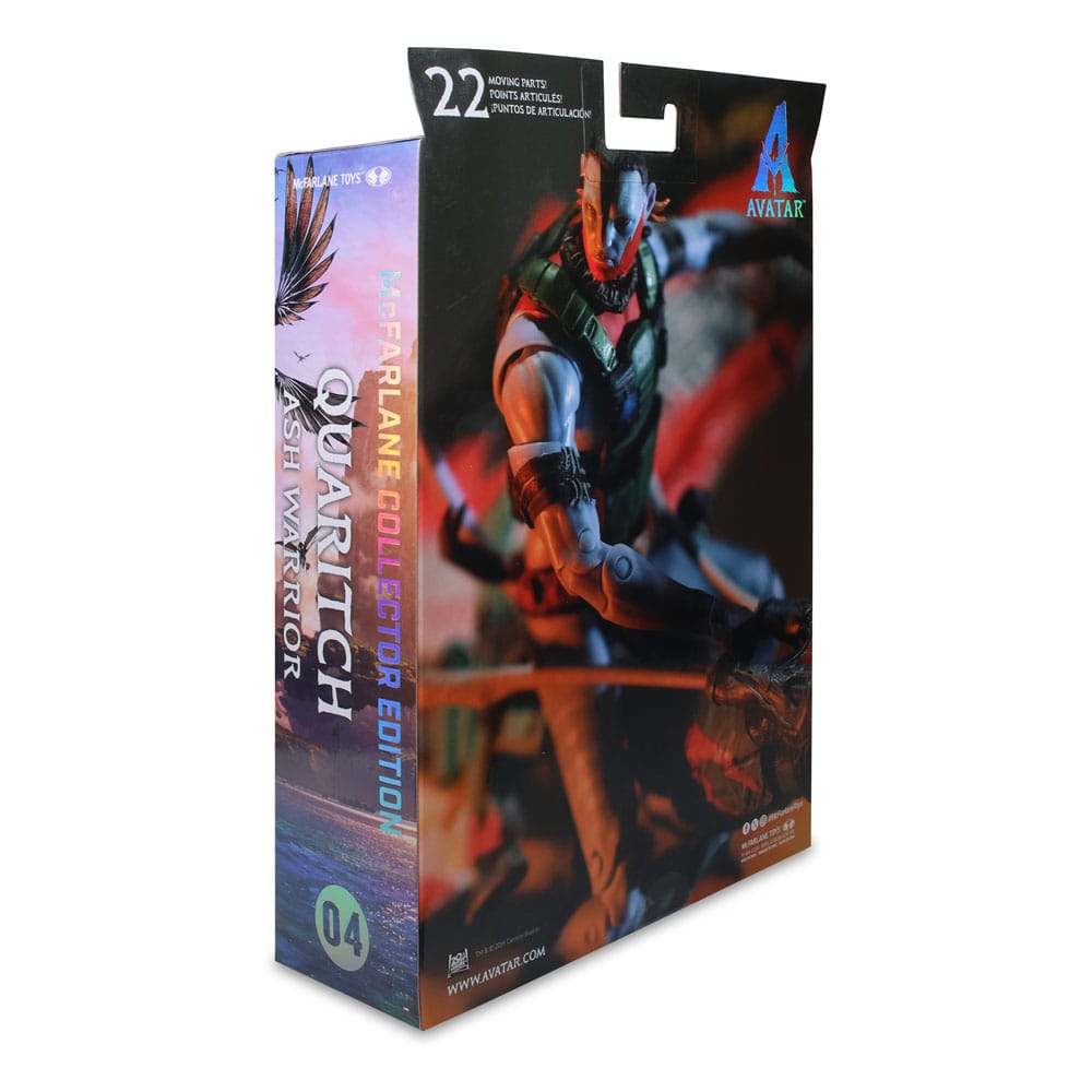 Avatar: Fire and Ash Action Figure Recom Quaritch (Ash Warrior) 18 cm