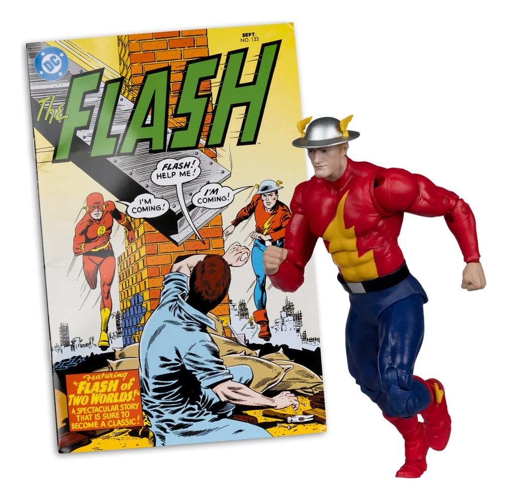 DC Direct Page Punchers Action Figure The Flash Jay Garrick (The Flash #123) (Red Platinum Edition) 18 cm