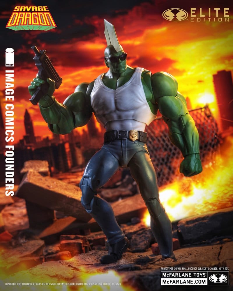 Savage Dragon Image Comics Founders Series McFarlane Elite Edition Action Figure Dragon 20 cm