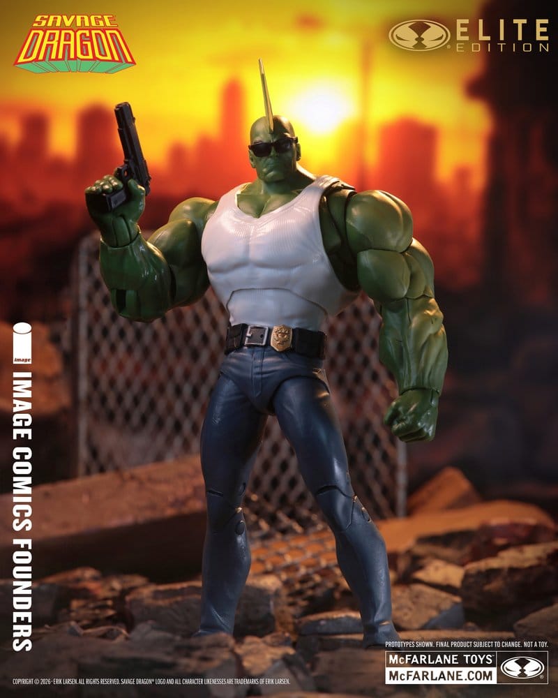 Savage Dragon Image Comics Founders Series McFarlane Elite Edition Action Figure Dragon 20 cm