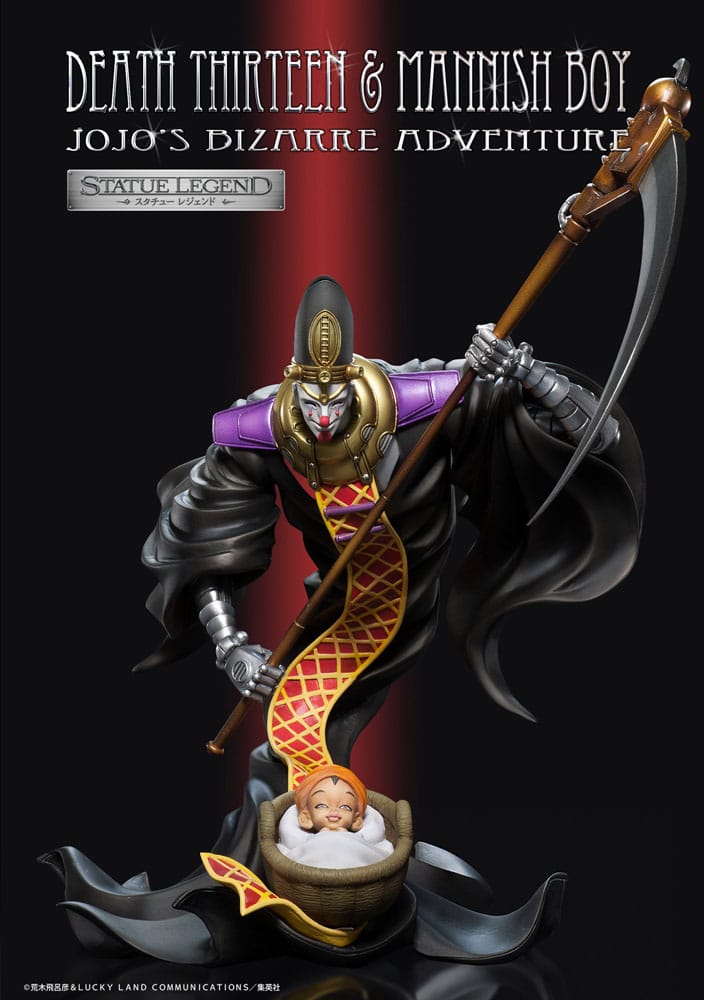 JoJo's Bizarre Adventure PVC Statue Death Thirteen & Mannish Boy 17 cm