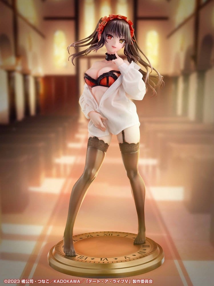Date A Live V Re:Dress PVC Figure 1/4 Kurumi Tokisaki Dress shirt Ver. 40 cm