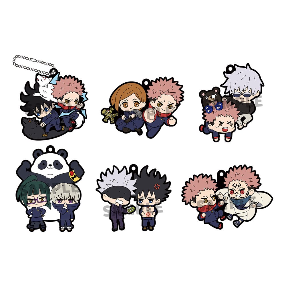 Jujutsu Kaisen Rubber Mascot 6 cm Assortment (6)